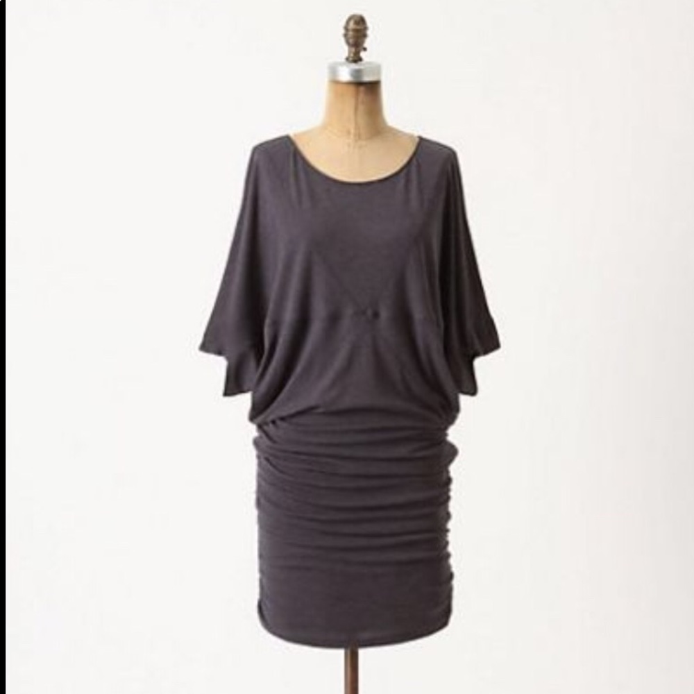 Anthropologie Bordeaux Glyph Dress